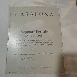 Casaluna Supima Percale Sheet Set